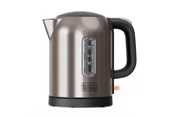 Waterkoker - Black & Decker Waterkoker Kettle 1L 2200W Brushed Steel - Geborsteld staal - 2200 W - ES9580120B
