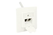 Accessoires - DeLOCK Keystone Wall Outlet - 2 Port Compact - 86219