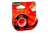 Tape & Lijm - 3M Scotch Crystal - dispenser with office tape - 19 mm x 7.5 m - clear tape - XA004835980