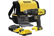 Elektrische schroevendraaier & boor - Stanley SFMCD711DSA-QW 18V Cordless Drill Driver 2 x 2Ah Battery - 5035048733226