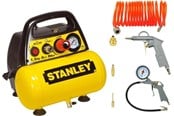 Gereedschap - Stanley C6BB304STN071 Air Compressor + 6 Accessories - C6BB304STN071
