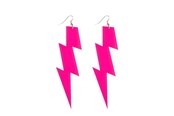 Outfits & Kostuums - Boland - Earrings Flash Neon Pink - 64469