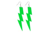 Outfits & Kostuums - Boland - Earrings Flash Neon Green - 64432