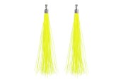 Outfits & Kostuums - Boland - Earrings Festival Neon Yellow 20cm - 64431
