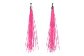Outfits & Kostuums - Boland - Earrings Festival Neon Pink 20cm - 64430