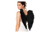 Outfits & Kostuums - Boland - Angel Wings Foldable Black 50 x 50 cm - 52821