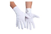 Outfits & Kostuums - Boland - Gloves with Push Button White XL - 03081