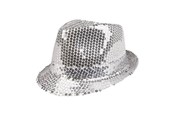 Outfits & Kostuums - Boland - Hat Popstar Sequins Silver - 01292