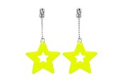 Outfits & Kostuums - Boland - Earrings Neon Yellow - 64428