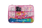 Schrijf- en tekenartikelen - Clementoni - Crazy Chic Jewelry Making Beads Set in Storage Box Pink - 18892