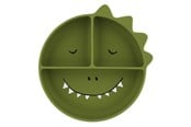 Speelgoed voor baby's - Trixie Baby - Silicone Plate with Compartments and Suction Cup - Mr. Dino - 96-439
