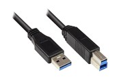 USB-kabel - Alcasa electronik Good Connections - USB cable - USB Type A to USB Type B - 5 m - 2710-S05