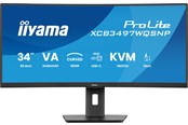 Scherm - 34" iiyama ProLite XCB3497WQSNP-B1 - 3440x1440 (UWQHD) - 120Hz - VA - 95W USB-C - KVM switch - XCB3497WQSNP-B1