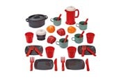 Speelkeuken en apparatuur - Ecoiffier 100% Chef Dining Set with Play Food 34 pieces. - 12603