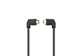Beelscherm- en tv-kabel - Hama HDMI Cable Ethernet Angled Gold Black 1.5m - X1122115