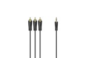 Audiokabel - Hama Cable 4pin 3.5mm-3xRCA Gold Black 1.5m - X1122161