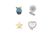 Mobiel - Overige accessoires - ONSALA Charms Pimp Your Phone Metal and Plastic 4pcs - 577213