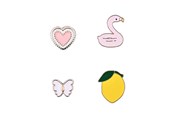 Mobiel - Overige accessoires - ONSALA Charms Pimp Your Phone Metal and Plastic 4pcs - 577221