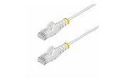 Netwerk - kabel - StarTech.com 50cm White Slim CAT6 Ethernet Cable Snagless 28AWG LSZH - patch cable - 50 cm - white - Wit - 0.5m - N6PAT50CMWHS