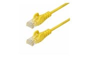 Netwerk - kabel - StarTech.com 1m Yellow Slim CAT6 Ethernet Cable Snagless 28AWG LSZH - patch cable - 1 m - yellow - Geel - 1m - N6PAT100CMYLS