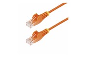 Netwerk - kabel - StarTech.com 2m Orange Slim CAT6 Ethernet Cable Snagless 28AWG LSZH - patch cable - 2 m - orange - Oranje - 2m - N6PAT200CMORS