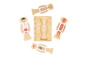 Speelgoed voor baby's - Bigjigs Wooden Anatomy Puzzle - Boy 26pcs. - 37021