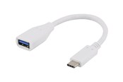 USB-kabel - Deltaco USBC-1205 - USB-C adapter - USB Type A to 24 pin USB-C - 15 cm - USBC-1205