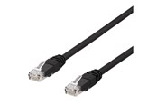 Netwerk - kabel - Deltaco TP-615SAU - patch cable - 15 m - black - Zwart - 15m - TP-615SAU