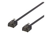 Netwerk - kabel - Deltaco patch cable - 2 m - black - Zwart - 2m - UUTP-2047