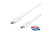 USB-kabel - Deltaco USBC-1126M - USB-C cable - 24 pin USB-C to 24 pin USB-C - 50 cm - USBC-1126M