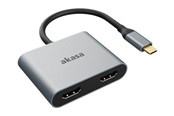 Docking station - Akasa - docking station - USB-C - 2 x HDMI - AK-CBCA26-18BK