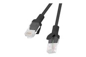 Netwerk - kabel - Lanberg patch cable - 3 m - RAL 9004 black - Zwart - 3m - PCU6-10CC-0300-BK