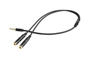 Audiokabel - Gembird Cablexpert audio adaptor - 20 cm - CCA-417M