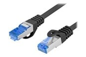 Netwerk - kabel - Lanberg patch cable - 2 m - RAL 9004 black - Zwart - 2m - PCF6A-10CC-0200-BK