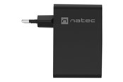 Mobiel - Adapters & Opladers - Natec Ribera power adapter - GaN - USB 3 x USB-C - 100 Watt - NUC-2234