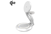 Mobiel - Adapters & Opladers - j5create Qi2 3-in-1 Magnetic Foldable Wireless Charging Station - JUPW3415-N