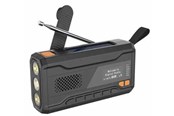 DAB & Wekkerradio - DENVER SCD-2033 - Emergency Radio - Solar - Dynamo - 2000mAh Powerbank - DAB/FM - Black - SCD-2033
