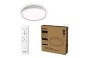 Lampen - Philips AIO Ceiling Light with Remote (Round White) – 24W Integrated LED Lamp with 3 step dimming - 929004689001