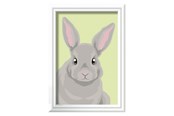 Creatief spelen - Ravensburger CreArt Paint by Numbers - Gray Rabbit - 237180