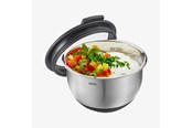 Keuken accessoires - GEFU Roestvrijstalen kom met deksel en siliconen basis 12cm MUOVO - G35025