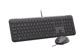Toetsenbord - Logitech Signature Slim Wired Combo MK620 for Business - Keyboard and mouse set - Noords - Zwart - 920-013347