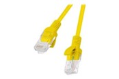 Netwerk - kabel - Lanberg patch cable - 25 cm - yellow RAL 1016 - Geel - 0.25m - PCU5-20CC-0025-Y