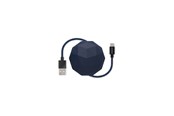 USB-kabel - Usbepower COSMO Lightning - 1.2m Lightning cable with case - Navy - COSMO_L_N