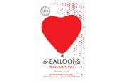 Speelgoed - Globos - Balloons Heart Balloons Red 30cm 6pcs. - 1121901