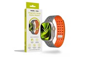 Smartwatch - Accessoires - Mobile Origin Magnetic Strap - grey/orange - Apple Watch 49mm/46mm/45mm/44mm - AWMS-01-GRY-ORG