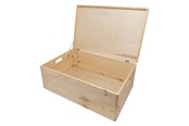 Kinderkamer - Playwood - Pine Storage Chest with Hinged Lid (40x30x23cm) - SL1002
