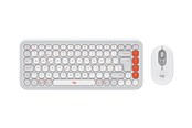 Toetsenbord - Logitech POP Icon Combo - Keyboard and mouse set - Zwitsers - Wit - 920-013276