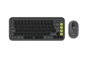 Toetsenbord - Logitech POP Icon Combo - Keyboard and mouse set - Italiaans - Grijs - 920-013115