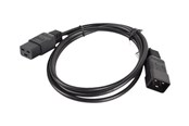 Voedingskabel (extern) - Lanberg - power extension cable - IEC 60320 C19 to IEC 60320 C20 - 1.8 m - CA-C19E-10CC-0018-BK