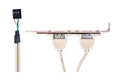USB-kabel - Gembird CC-USB-RECEPTACLE - USB panel - 5 pin in-line to USB - 25 cm - CCUSBRECEPTACLE